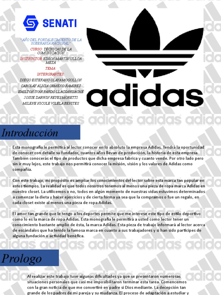 Misión, visión y objetivos de Adidas | PDF | Calidad (comercial ...