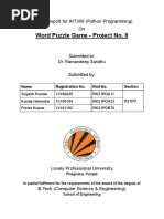 Word Puzzle Game in Python (INT306)