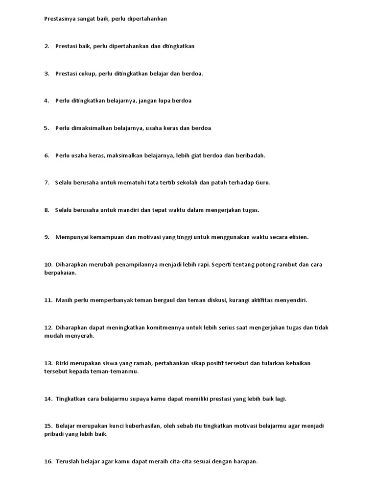 100 Contoh Catatan Wali Kelas SMP Semester 1 2025 yang Menyentuh dan Menginspirasi