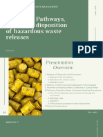 Module 5 - Pathways, Fates, and Disposition of Hazardous Waste Releases