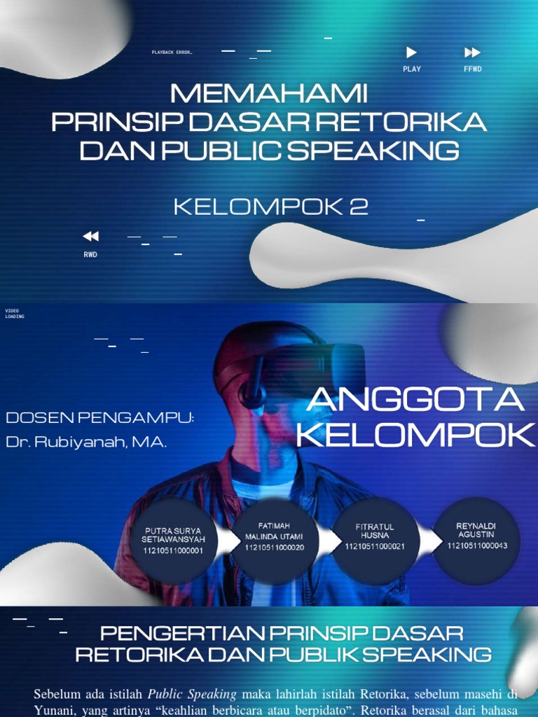 Prinsip Dasar Retorika dan Public Speaking | PDF | Seni & Disiplin Bahasa