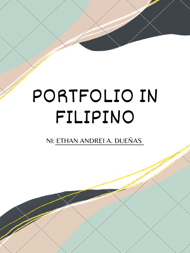Portfolio in Filipino | PDF