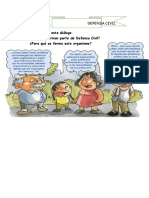 1 Participa en Este Diálogo. ¿Quiénes Forman Parte de Defensa Civil? ¿Para Qué Se Forma Este Organismo?