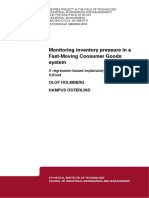 Monitoring Inventory Pressure in A Fastmoving Consumer Goods System