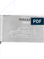 Hyundai Galloper Owners Manual