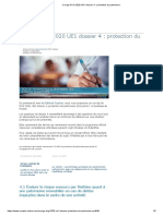 Corrigé DCG 2020 UE1 dossier 4 _ protection du patrimoine