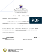 Deed of Donation Acceptance Grade 4 Bonifacio