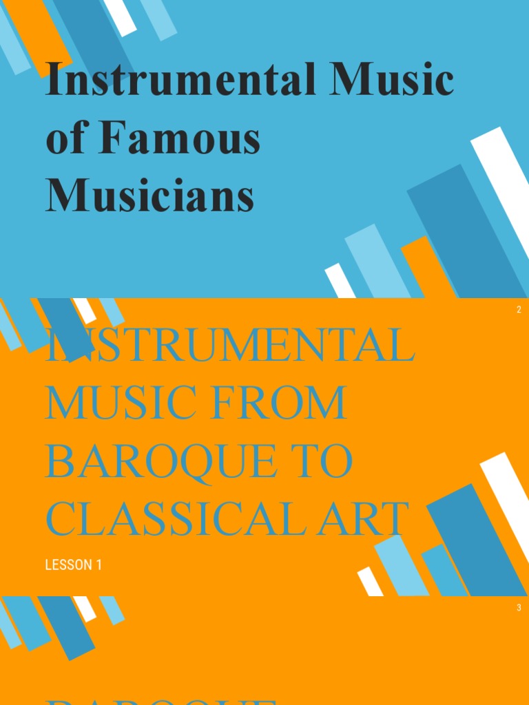 Chapter 4 Lesson 1 - Intrumentalmusic | PDF