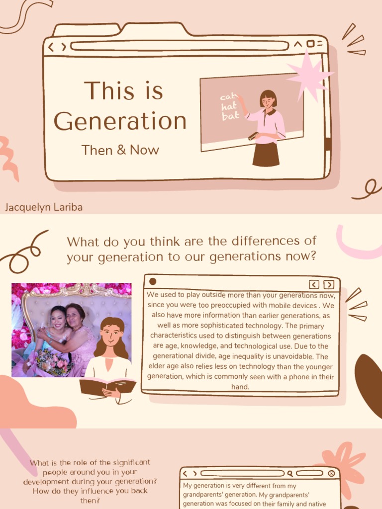 Generations Then & Now | PDF | Adolescence | Social Psychology