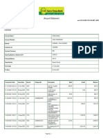 Account Statement: Saravanan 14 Gokulam Colony Pammal Chennai