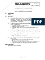 FSC-PR-09 Procedure For Control of Non-Conforming Products