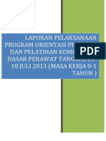 2013 Laporan Evaluasi Prog. Orientasi & Kompetensi Dasar 16-18 Juli 2013