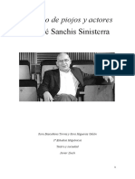 Análisis Obra de Teatro de Sanchis Sinisterra ÑAQUE O DE PIOJOS Y ACTORES