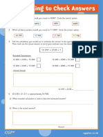 Use Rounding To Check Answers (Year 5) Full Colour - M2WAC1293