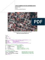 Geographic to UTM coordinate conversion