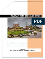 MULTAN CITY SIGNAGE CODE GUIDELINES