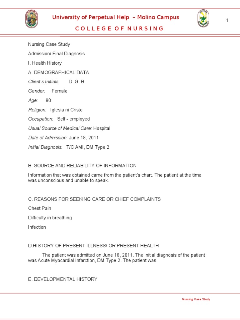 Pathophysiology case study assignment image