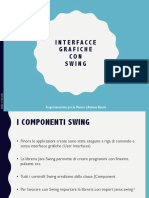 Interfacce Grafiche Java - Swing