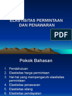 ELASTISITAS PERMINTAAN DAN PENAWARAN