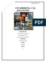 Impacto Ambiental y Su Evaluación