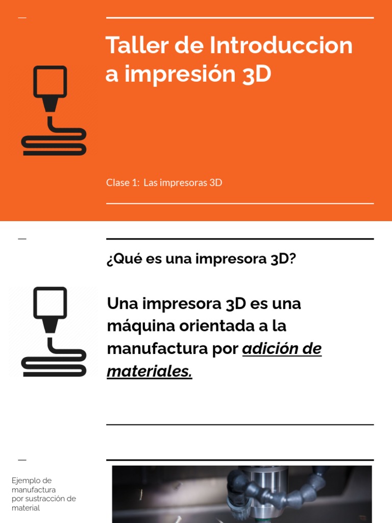 Introducción a Impresoras 3D FDM | PDF | Impresión 3d | Impresora ...