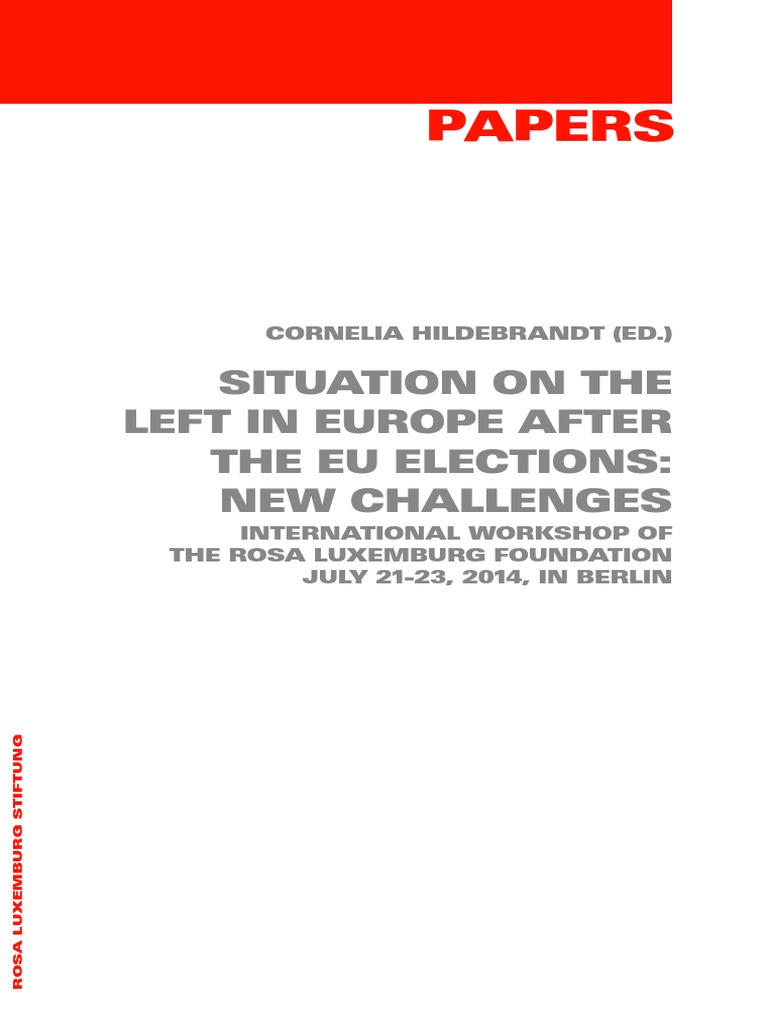 Papers Situation On The Left in Europe Download Free PDF European Union Enlargement Of The