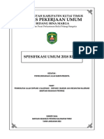 17. Spesifikasi Umum Kaliorang