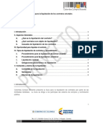 GUIA Colombia Compra Liquidación Del Contrato