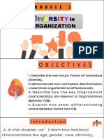 Module 2 - Diversity in Organization