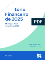 Relatório Financeiro Desenvolvimento de Aplicativo Casual Corporativo Azul Verde