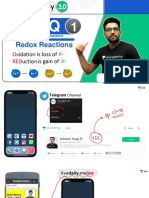 PYQ - 1 Redox Reactions