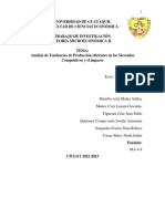 Análisis de Tendencias de Producción Eficientes en Los Mercados Grupo 1