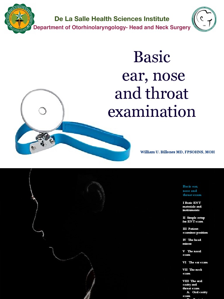 Basic ENT Exam | PDF