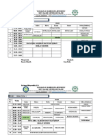 Jadwal Pelajaran Kelas 1 Sampai 6