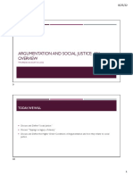 Argumentation and Social Justice An Overview Day 2 FL22