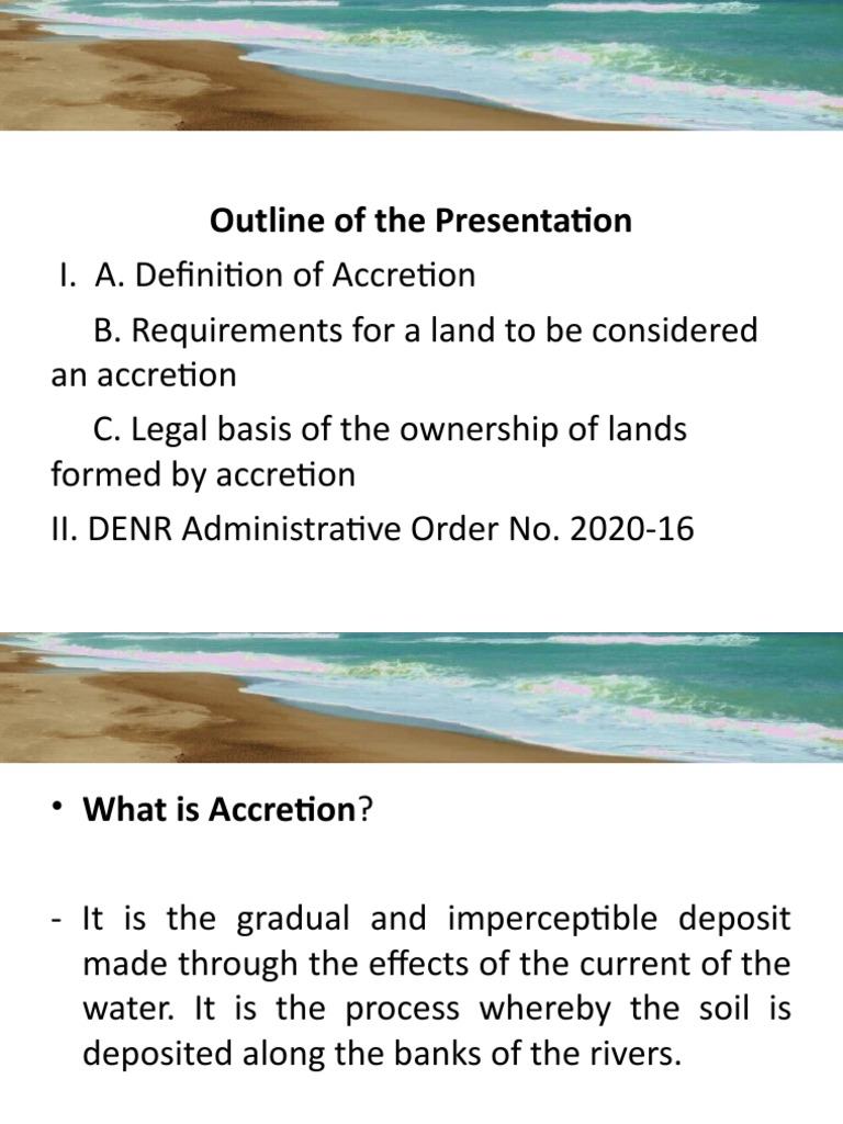 Accretion Land Ownership in the Philippines | PDF | River | Justice