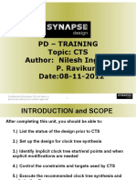 PD - Training Topic: CTS Author: Nilesh Ingale & P. Ravikumar Date:08-11-2012