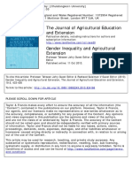 2013 - Editorial - Gender Inequality and Agricultural Extension