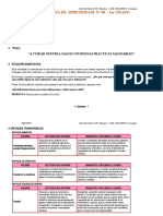 1° Grado - Experiencia de Aprendizaje N°08