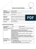 Evaluación Ciencias Naturales Colegio San Lucas