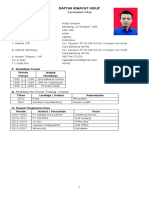 Daftar Riwayat Hidup: Curriculum Vitae