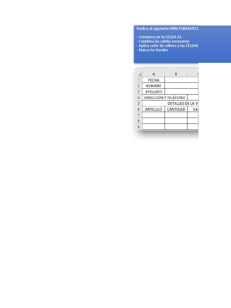 Ejercicios De Excel Miii Pdf