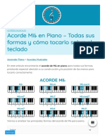 ACORDE MI en PIANO