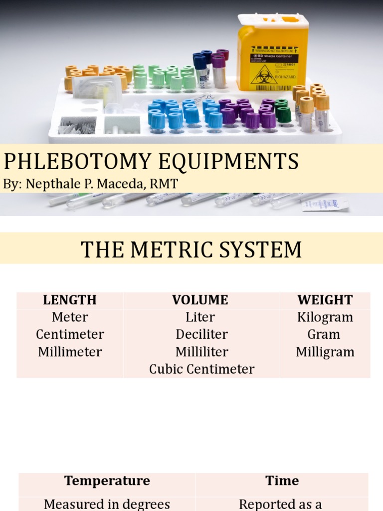 Phlebotomy Equipment Overview | PDF | Blood Plasma | Coagulation