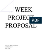6 Week Project Proposal