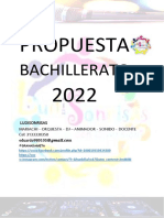 PROPUESTA BACHILLERATO