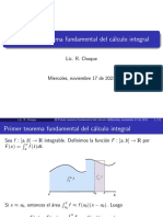 29 Primer Teorema Fundamental Del Cálculo Integral