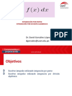 S15 Integracion Por Partes y Por Division Algebraica 2022 - Ii