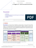 Procurement - The Project Definition