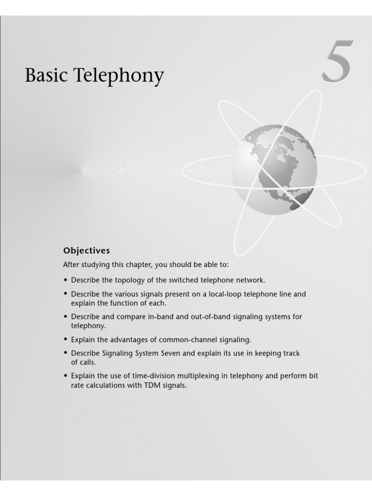 5 Basic Telephony PDF Telephone Exchange Telephone